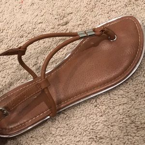 LOFT sandals, tan, size 9